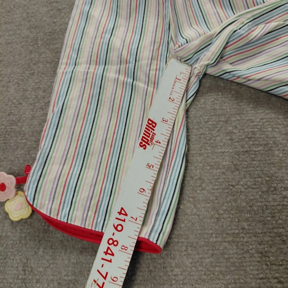 Gymboree Cotton Cropped Multi Colorful 70s Style Girl Size 4 Pants Rainbow *flaw